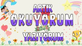 Artık Okuyorum Yazıyorum dijital pano