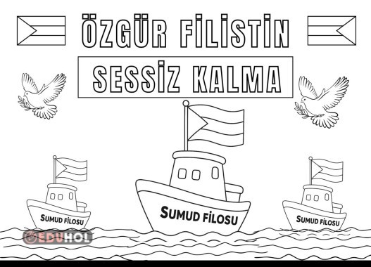 ÖZGÜR FİLİSTİN SESSİZ KALMA BOYAMA SAYFASI