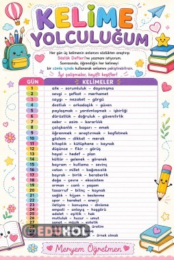 Yaz Tatili Sözlük Çalışması