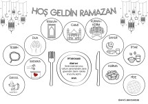 Hoş Geldin Ramazan Boyama