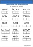 Kelimeleri Kutucukları Yerleştir