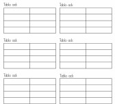 Veriye dayalı tablo oluşturma şablonu