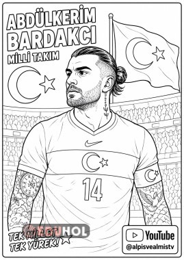 Abdulkerim Bardakçı boyama - milli takım