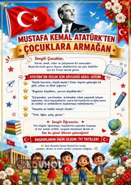 ATATÜRK’TEN ÇOCUKLARA MESAJ