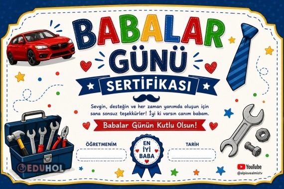 BABALAR GÜNÜ SERTİFİKASI