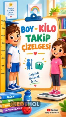 Boy kilo takip çizelgesi - 20 öğrenci için
