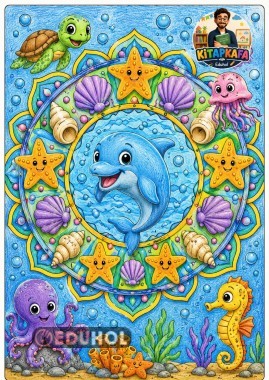 DENİZ TEMALI MANDALA