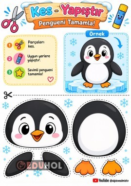 KES - YAPIŞTIR PENGUENİ TAMAMLA