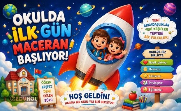 Okulda İlk Gün - Dijital Pano