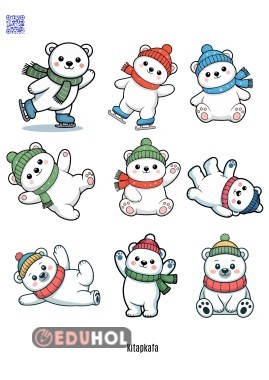 Sevimli kutup ayısı pano görselleri