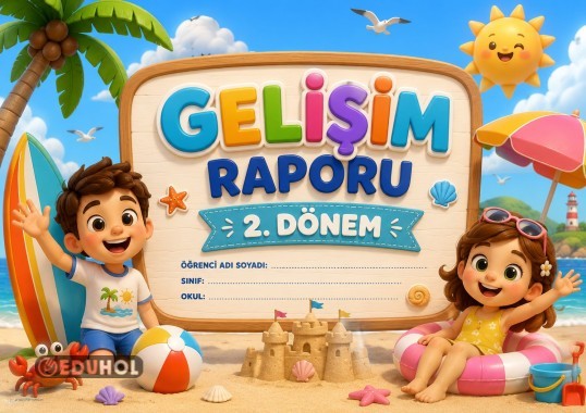 Yaz Temalı Gelişim Raporu Kapağı yatay