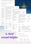 Sosyal bilgiler 4. sınıf 4. hafta dahil etkinlik soruları