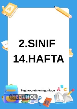 14. HAFTA ETKİNLİKLERİ