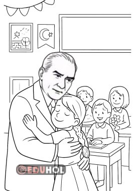 ATATÜRK ÜN ÇOCUK SEVGİSİ BOYAMA