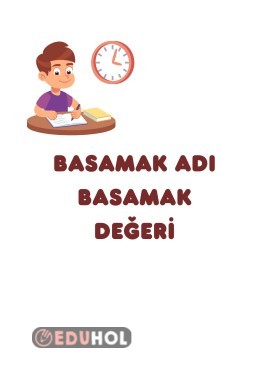 basamak adı ve değeri değerlendirme