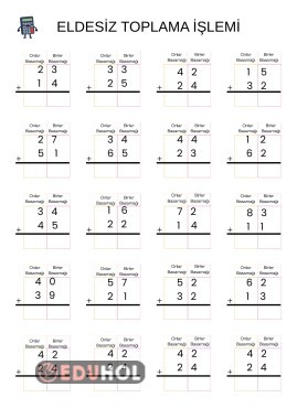 eldesiz toplama alıştırmaları