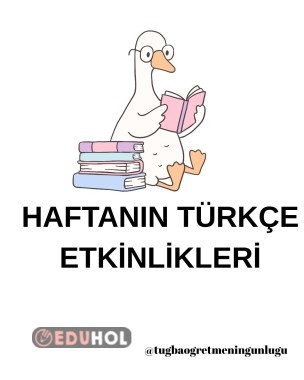 haftanın türkçe ödevleri