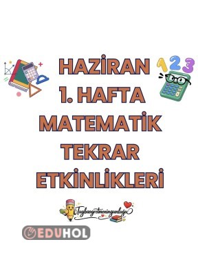 Haziran 1. Hafta etkinlikleri