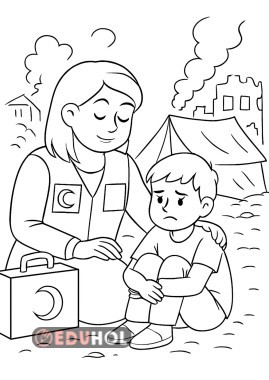 kızılay haftası boyama