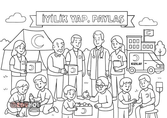 kızılay haftası boyama