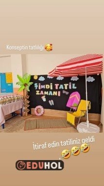şimdi tatil zamanı