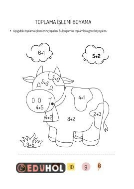 toplama işlemi boyama