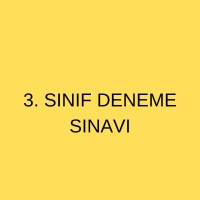 3.SINIF DENEME