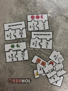 Birleşik ve Tam Sayılı Kesirler Yapboz