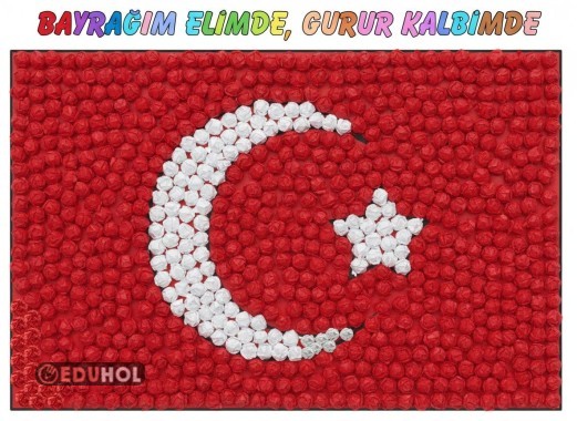 Sözlerle Bayrak Şablonu