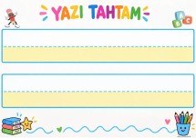 Yaz-Sil Yazı Tahtam