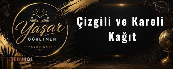 Çizgili ve Kareli Kağıt Şablonu