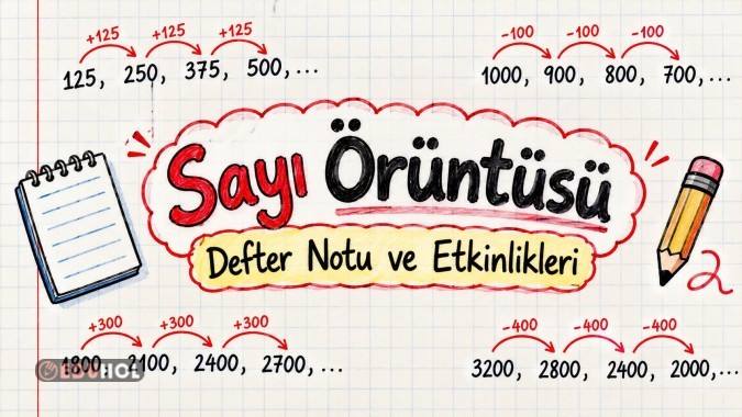 🔢 Sayı Örüntüsü | Defter Notu ve Etkinlikleri ✏️📚