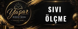 Sıvı Ölçme Defter Notu, Görselleri ve Etkinlikleri