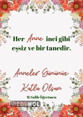 ANNELER GÜNÜ HEDİYE KAPAK