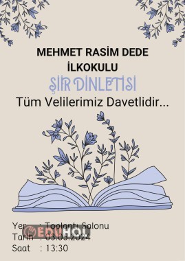 ŞİİR DİNLETİSİ DAVETİYE