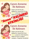 1. Sınıf ANNE yazma etkinliği