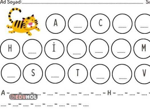 1.Sınıf Alfabetik Sıralama