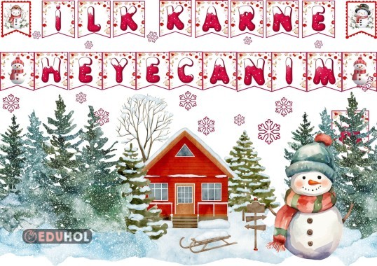 1.SINIF İLK KARNE HEYECANIM HARF VE SÜSLEMELERİ