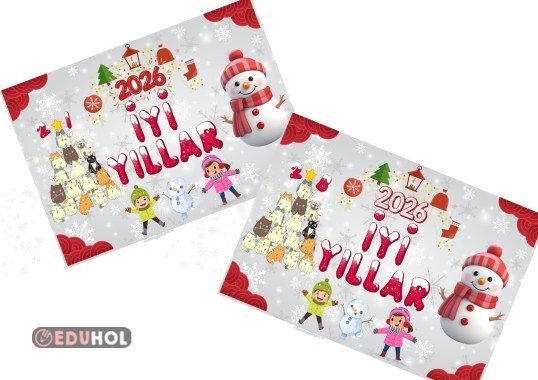 3.Sınıflar 2026 Yeni Yıl Akıllı Tahtaya Uygun Dijital Afiş