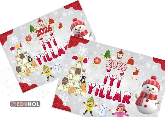 4.Sınıflar 2026 İyi Yıllar Dijital Afiş