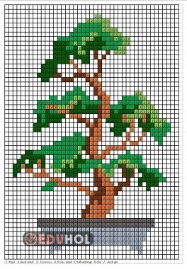 Karesel Kodlama Boyama - Bonsai Ağaç (Bodur Ağaç)