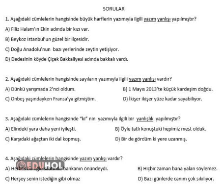 Yazım yanlışı 1.test