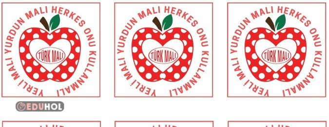 Yerli Malı Haftası Yaka Kartı, Etiket