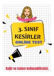 3. Sınıf Kesirler Online Test