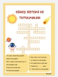 6.sınıf 1.ünite Ünite Güneş Sistemi ve Tutulmalar Bulmaca