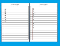 Akrostiş şiir etkinliği için hazır şablon.