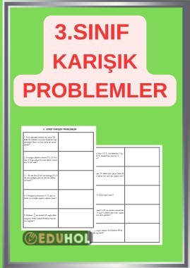 3. SINIF PROBLEMLER (DEFTERE YAPIŞTIRMAK İÇİN)