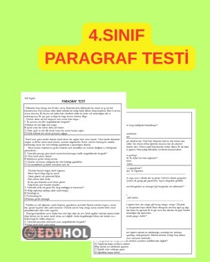4. SINIF PARAGRAF TESTİ