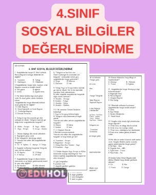 4. SINIF SOSYAL BİLGİLER ÜLKELER KONUSU DEĞERLENDİRME