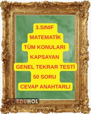 50 SORULUK GENEL TEKRAR TESTİ CEVAP ANAHTARLI